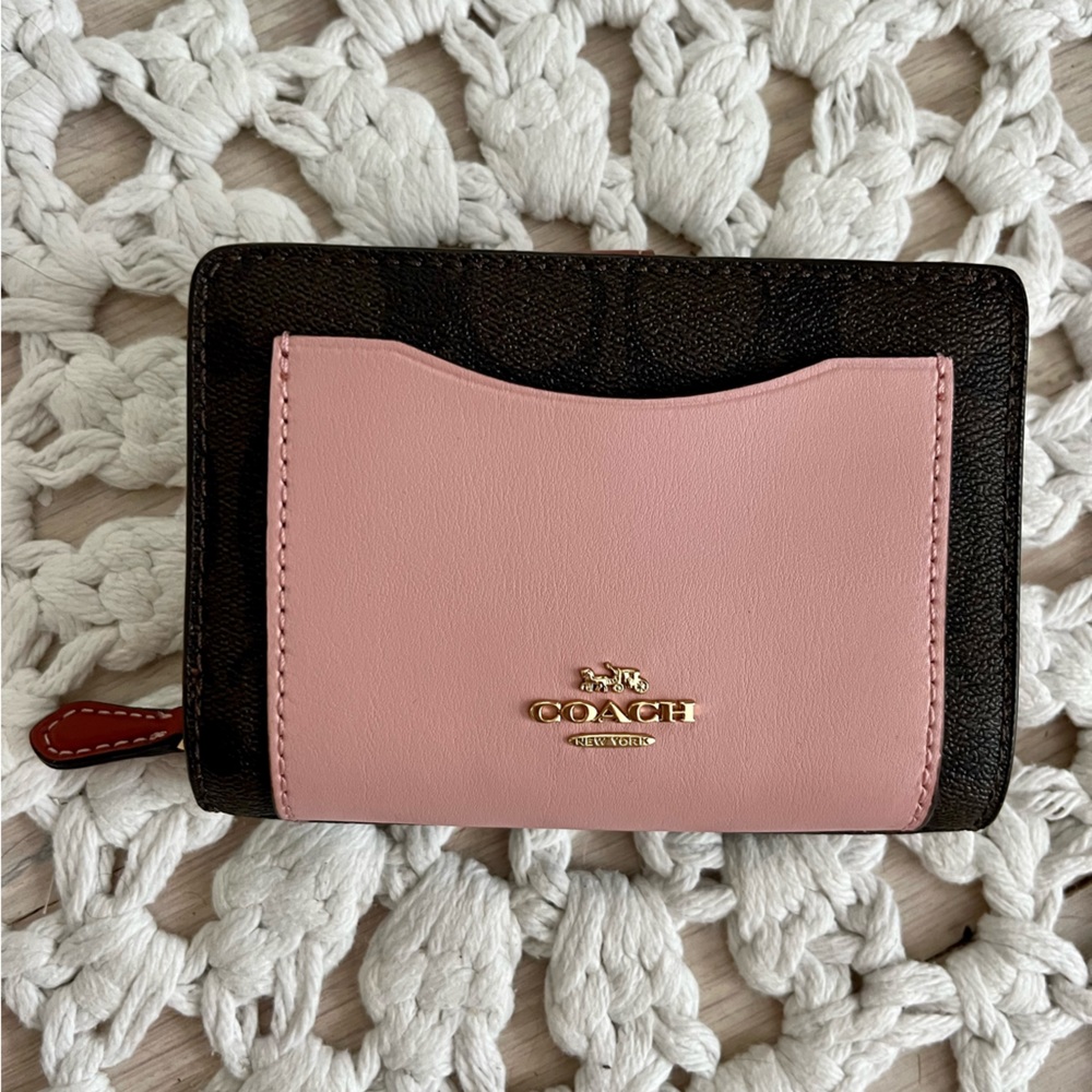 Coach Pink Wallet with C Logo
